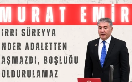 CHP’li Murat Emir: ‘Sırrı Süreyya Önder Adaletten Şaşmazdı, Boşluğu Doldurulamaz’