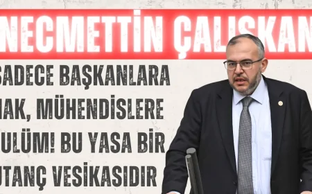 Saadet Partili Çalışkan: ‘Sadece Başkanlara Hak, Mühendislere Zulüm! Bu Yasa Bir Utanç Vesikasıdır’
