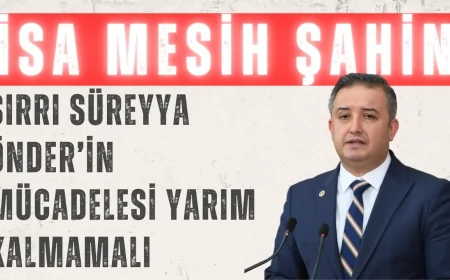 Gelecek Partili İsa Mesih Şahin: ‘Sırrı Süreyya Önder’in Mücadelesi Yarım Kalmamalı’