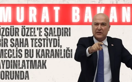 CHP’li Murat Bakan: ‘Özgür Özel’e Saldırı Bir Saha Testiydi, Meclis Bu Karanlığı Aydınlatmak Zorunda’