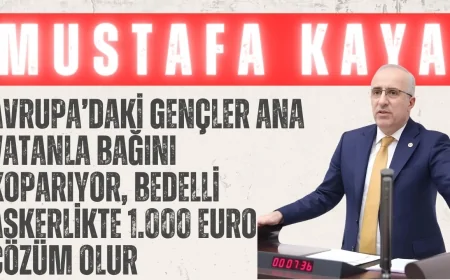 Saadet Partili Mustafa Kaya: “Avrupa’daki Gençler Ana Vatanla Bağını Koparıyor, Bedelli Askerlikte 1.000 Euro Çözüm Olur”