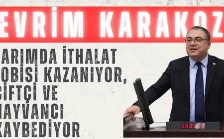 CHP’li Evrim Karakoz: “Tarımda İthalat Lobisi Kazanıyor, Çiftçi ve Hayvancı Kaybediyor”