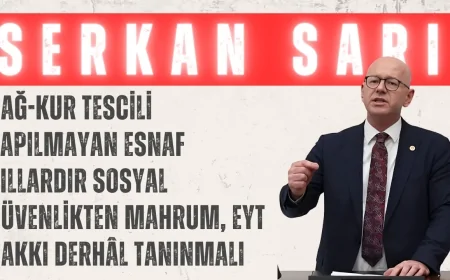 CHP’li Serkan Sarı: ‘BAĞ-KUR Tescili Yapılmayan Esnaf Yıllardır Sosyal Güvenlikten Mahrum, EYT Hakkı Derhâl Tanınmalı’