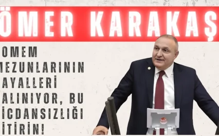 İYİ Parti’li Ömer Karakaş: “POMEM Mezunlarının Hayalleri Çalınıyor, Bu Vicdansızlığı Bitirin!”