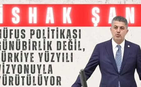 AK Parti’li Doç. Dr. İshak Şan: ‘Nüfus Politikası Günübirlik Değil, Türkiye Yüzyılı Vizyonuyla Yürütülüyor’