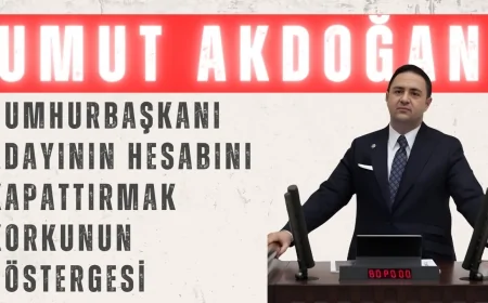 CHP'li Umut Akdoğan'dan TBMM'de Sert Çıkış: 'Cumhurbaşkanı Adayının Hesabını Kapattırmak Korkunun Göstergesi'