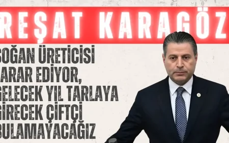 CHP’li Reşat Karagöz: ‘Soğan Üreticisi Zarar Ediyor, Gelecek Yıl Tarlaya Girecek Çiftçi Bulamayacağız’