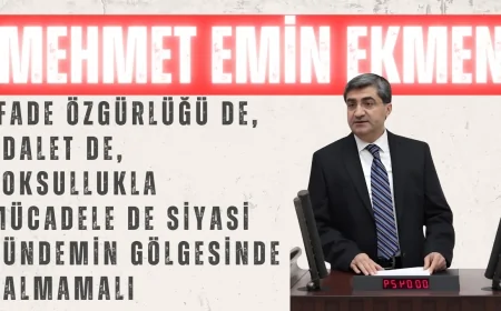 DEVA Partili Mehmet Emin Ekmen: ‘İfade Özgürlüğü de, Adalet de, Yoksullukla Mücadele de Siyasi Gündemin Gölgesinde Kalmamalı’