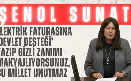 İYİ Parti’li Şenol Sunat: “Elektrik Faturasına 'Devlet Desteği' Yazıp Gizli Zammı Makyajlıyorsunuz, Bu Millet Unutmaz”