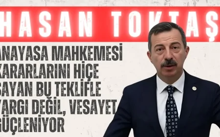 İYİ Parti’li Hasan Toktaş: “Anayasa Mahkemesi Kararlarını Hiçe Sayan Bu Teklifle Yargı Değil, Vesayet Güçleniyor”