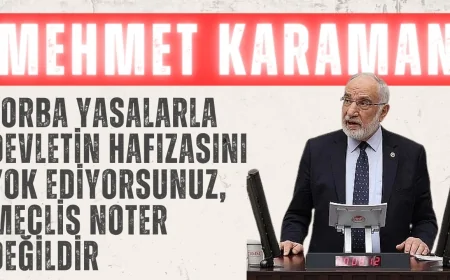 Saadet Partili Mehmet Karaman: “Torba Yasalarla Devletin Hafızasını Yok Ediyorsunuz, Meclis Noter Değildir”