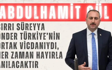 AK Parti’li Abdulhamit Gül: ‘Sırrı Süreyya Önder Türkiye’nin Ortak Vicdanıydı, Her Zaman Hayırla Anılacaktır’