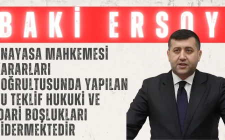 MHP’li Baki Ersoy: ‘Anayasa Mahkemesi Kararları Doğrultusunda Yapılan Bu Teklif Hukuki ve İdari Boşlukları Gidermektedir’
