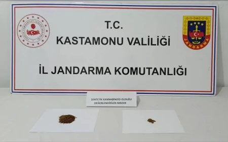 Kastamonu’da Uyuşturucu Operasyonu: Üzerinde Kannabinoid Bulunan Şüpheli Tutuklandı