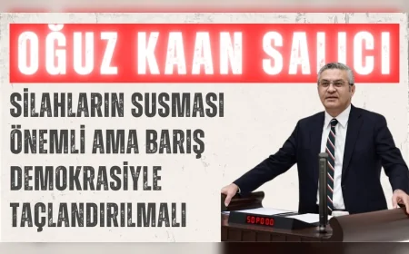 CHP’li Oğuz Kaan Salıcı: ‘Silahların susması önemli ama barış demokrasiyle taçlandırılmalı’