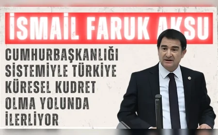 MHP’li İsmail Faruk Aksu: “Cumhurbaşkanlığı Sistemiyle Türkiye küresel kudret olma yolunda ilerliyor”