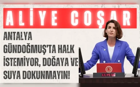 CHP’li Aliye Coşar: 'Antalya Gündoğmuş’ta halk istemiyor, doğaya ve suya dokunmayın!'