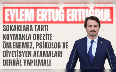 CHP’li Eylem Ertuğrul: 'Sokaklara tartı koymakla obezite önlenemez, psikolog ve diyetisyen atamaları derhâl yapılmalı'