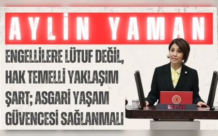 CHP’li Aylin Yaman: ‘Engellilere lütuf değil, hak temelli yaklaşım şart; asgari yaşam güvencesi sağlanmalı’