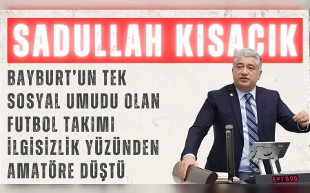 Sadullah Kısacık: ‘Bayburt’un tek sosyal umudu olan futbol takımı ilgisizlik yüzünden amatöre düştü’