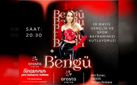 Sincan’da 19 Mayıs coşkusu: Bengü konseri binlerce kişiyi bir araya getirdi