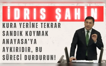 İdris Şahin’den HSK seçimlerine sert itiraz: ‘Kura yerine tekrar sandık koymak Anayasa’ya aykırıdır, bu süreci durdurun!’