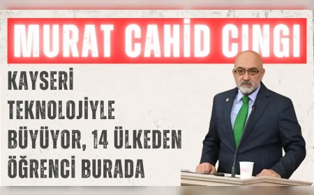 Murat Cahid Cıngı’dan MEB Robot Yarışması vurgusu: ‘Kayseri teknolojiyle büyüyor, 14 ülkeden öğrenci burada’