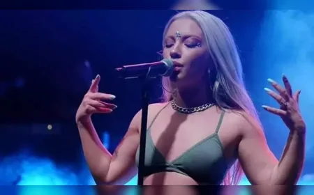 Ece Seçkin konserinde sahne iskelesine tırmanan izleyici paniğe yol açtı