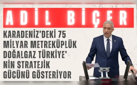 AK Parti'li Adil Biçer: 'Karadeniz’deki 75 milyar metreküplük doğalgaz Türkiye’nin stratejik gücünü gösteriyor'