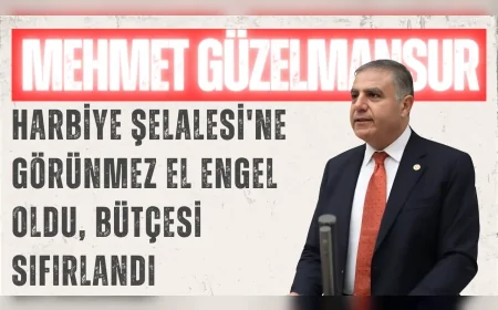 CHP’li Mehmet Güzelmansur: 'Harbiye Şelalesi'ne görünmez el engel oldu, bütçesi sıfırlandı'