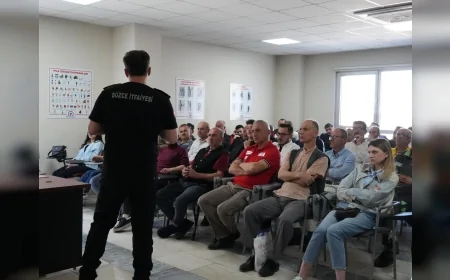 Düzce’de 275 Akaryakıt İstasyonu Çalışanına Yangın Eğitimi Verildi