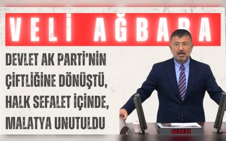 CHP’li Veli Ağbaba: “Devlet AK Parti’nin çiftliğine dönüştü, halk sefalet içinde, Malatya unutuldu”