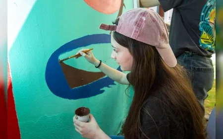 Liseli Gençler Bursa'nın Sokaklarına Sanatla Hayat Verdi