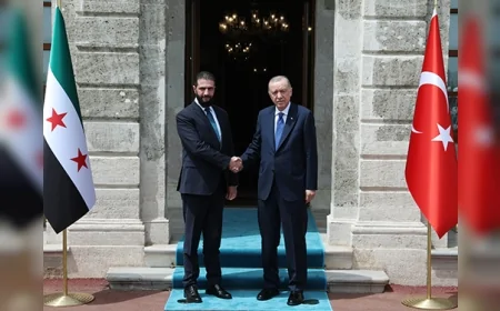 Dolmabahçe’de Kritik Zirve: Erdoğan ile Suriye Cumhurbaşkanı Şara İlk Kez Aynı Masada