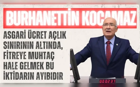 İYİ Partili Burhanettin Kocamaz: ‘Asgari ücret açlık sınırının altında, fitreye muhtaç hale gelmek bu iktidarın ayıbıdır’