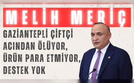 CHP’li Melih Meriç: 'Gaziantepli çiftçi acından ölüyor, ürün para etmiyor, destek yok'
