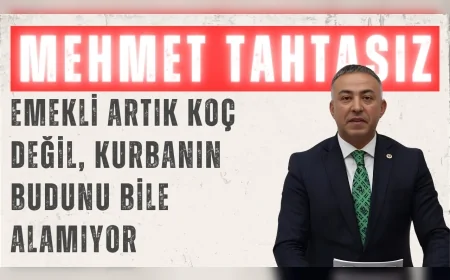 CHP’li Mehmet Tahtasız: 'Emekli artık koç değil, kurbanın budunu bile alamıyor'