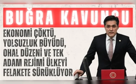 İYİ Parti’li Buğra Kavuncu: ‘Ekonomi çöktü, yolsuzluk büyüdü, OHAL düzeni ve tek adam rejimi ülkeyi felakete sürüklüyor’