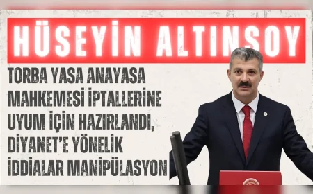 AK Parti’li Hüseyin Altınsoy: “Torba yasa Anayasa Mahkemesi iptallerine uyum için hazırlandı, Diyanet’e yönelik iddialar manipülasyon”