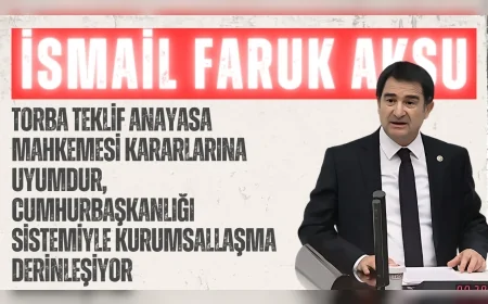 MHP’li İsmail Faruk Aksu: “Torba teklif Anayasa Mahkemesi kararlarına uyumdur, Cumhurbaşkanlığı sistemiyle kurumsallaşma derinleşiyor”
