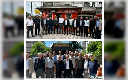 Sincan'da Bayramlaşma Mesaisi: Taksici Esnafla Kucaklaşma Vurgusu