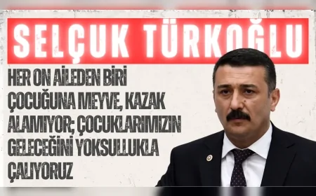 İYİ Parti Bursa Milletvekili Selçuk Türkoğlu: 'Her on aileden biri çocuğuna meyve, kazak alamıyor; çocuklarımızın geleceğini yoksullukla çalıyoruz'