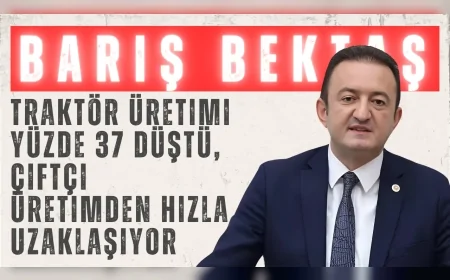 CHP Konya Milletvekili Barış Bektaş: 'Traktör üretimi yüzde 37 düştü, çiftçi üretimden hızla uzaklaşıyor'