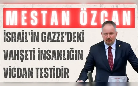AK Parti Tekirdağ Milletvekili Mestan Özcan: 'İsrail'in Gazze'deki vahşeti insanlığın vicdan testidir'