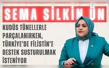 Gelecek Partili Sema Silkin Ün: “Kudüs tünellerle parçalanırken, Türkiye’de Filistin’e destek susturulmak isteniyor”