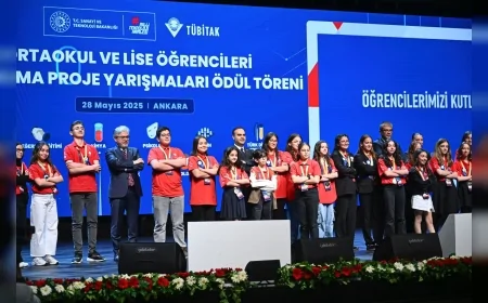 TÜBİTAK’ın Öğrenci Proje Yarışmalarında Binlerce Başvuru, Yüzlerce Ödül: ‘Genç STAR’lar Ödüllerini Aldı