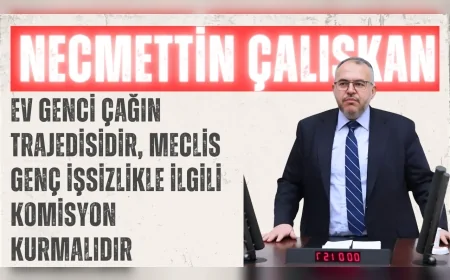 Saadet Partili Necmettin Çalışkan: ‘Ev genci çağın trajedisidir, Meclis genç işsizlikle ilgili komisyon kurmalıdır’