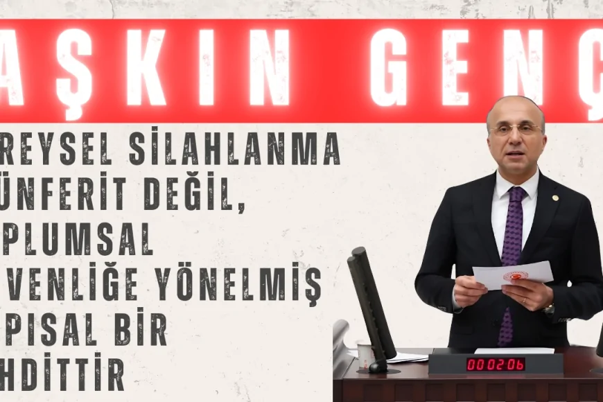 Aşkın Genç: 'Bireysel silahlanma münferit değil, toplumsal güvenliğe yönelmiş yapısal bir tehdittir'