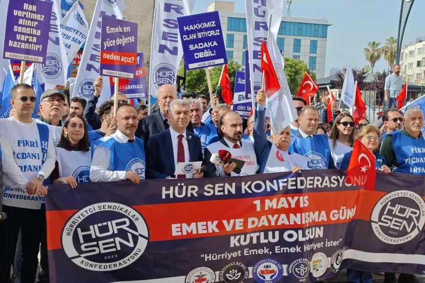 HÜRSEN GENEL BAŞKANI LEVENT KURUOĞLU: '1 MAYIS'I YOKSULLUĞUN GÖLGESİNDE KARŞILIYORUZ'