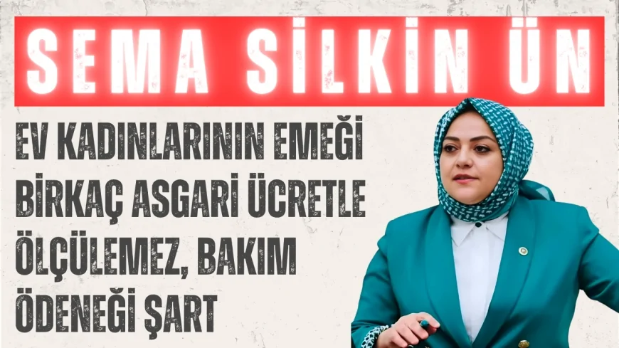 Sema Silkin Ün: ‘Ev kadınlarının emeği birkaç asgari ücretle ölçülemez, bakım ödeneği şart’